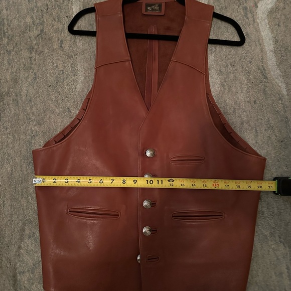 Lew N’ Me fine leather vest, XL. Vintage - Picture 5 of 5
